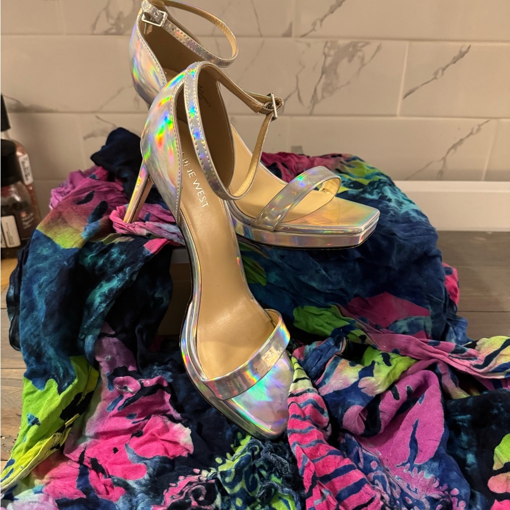Nine West Holographic Heels for Women